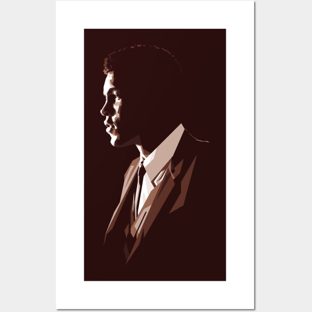 muhammad ali silhouette Wall Art by BAJAJU